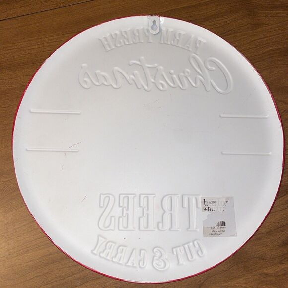 Burton And Burton 15 Inch Round Christmas Trees Sign Indoor Outdoor - Picture 7 of 11